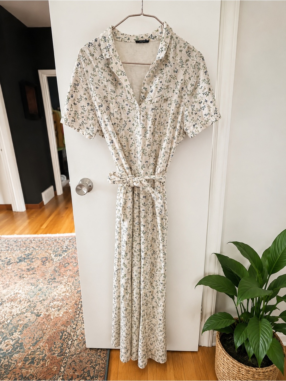 Silence + Noise Floral Tie Waist Romper